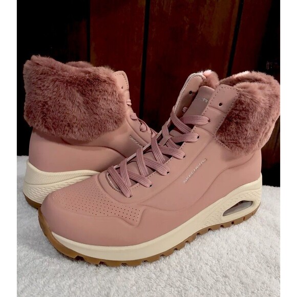 Skechers Uno Rugged - Fall Air 167274 Color: Rose Women’s Size 9.5 Sneaker Boots - Picture 2 of 15